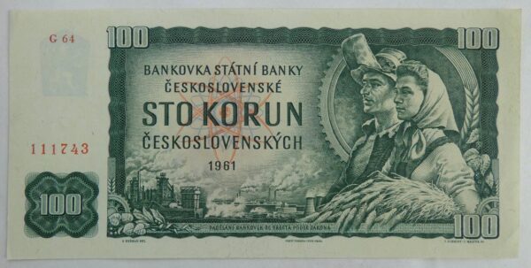 100-kcs-1961-serie-g-64-223258269 100 Kčs - 1961 | série G 64
