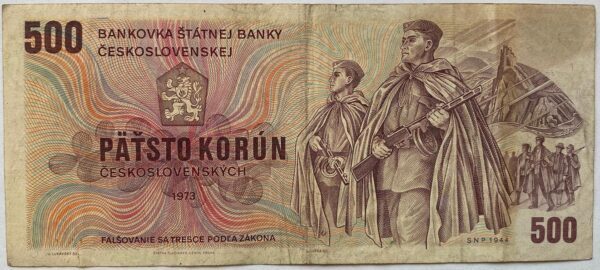 500 Kčs - 1973 | série U 78 500 Kčs - 1973 | série U 78