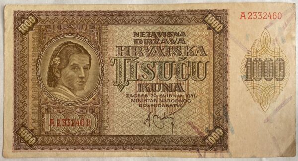 1000 Kun - 1941 | série A