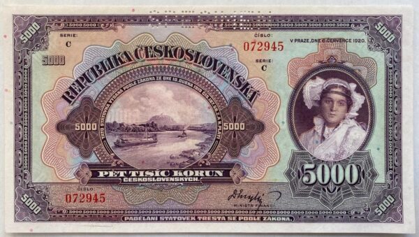 5 000 Kčs - 1920 | série C