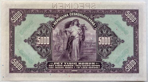 5000-kcs-1920-serie-c-specimen-227734839 5 000 Kčs - 1920 | série C